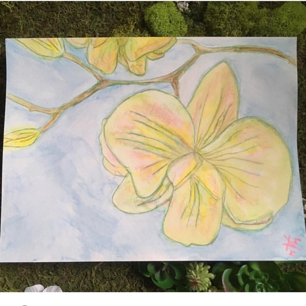 WALL ART Orchid of Pampanga watercolor